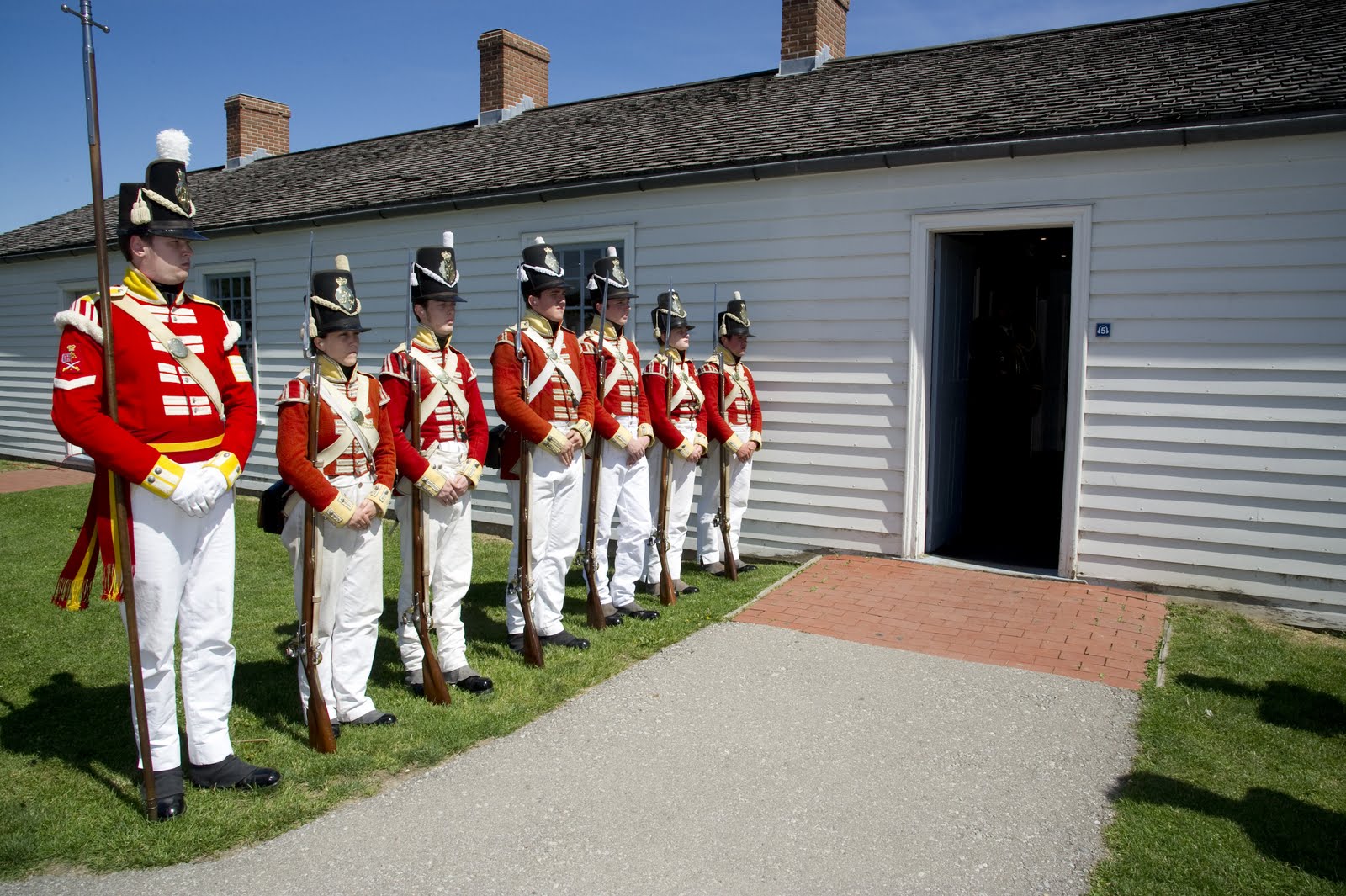 Fort York Guard during the City of Toronto's War of 1812 Bicentennial Commemoration Launch, 14 June 2012. Photo by Jose San Juan for the City of Toronto.