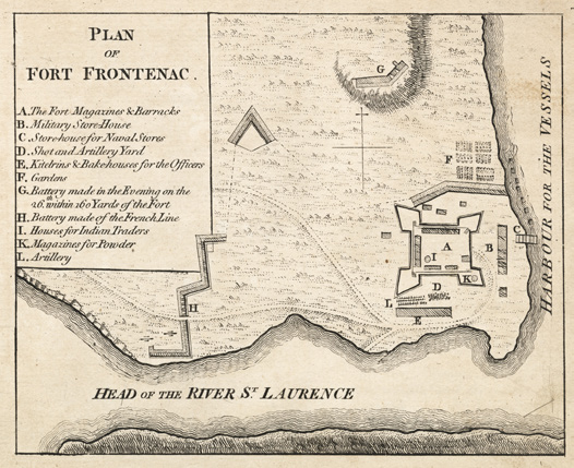 Aerial photo of Fort Rouillé outline at CNE grounds