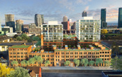 Construction towers at Ordnance Triangle