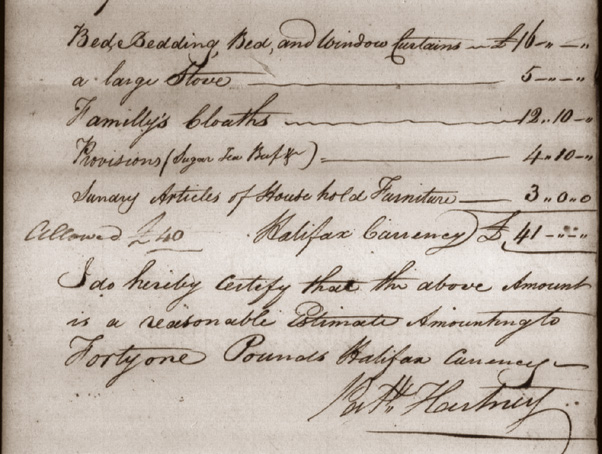 Mary Marshall's claim document