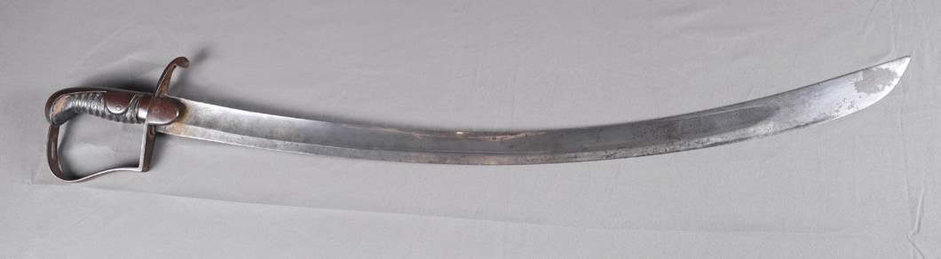 Captain Carman's sword displayed horizontally