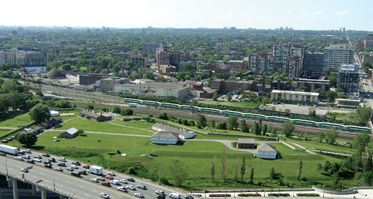 Image from Open House to Display Proposals for a New Visitor Centre at Fort York, p. 1 of Autumn 2009 (Vol 1, No 7).