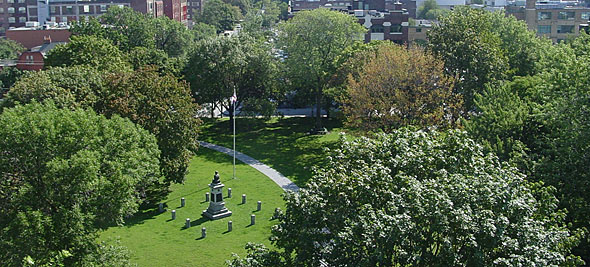 Image from Victoria Memorial Square Restoration Complete, p. 5 of December 2010 (Vol 14, No 4).