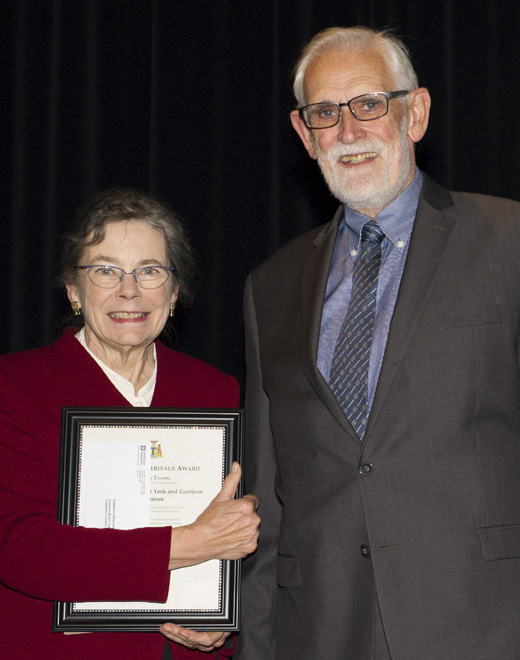 Image from Fort York, Friends of Fort York, and Fife and Drum Honoured at Toronto Heritage Awards, p. 8 of December 2016 (Vol 20, No 4).