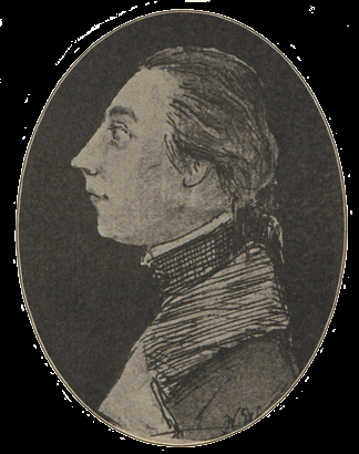 Portrait sketch of a young military officer