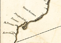 Detail of Kitchin map showing Toronto area