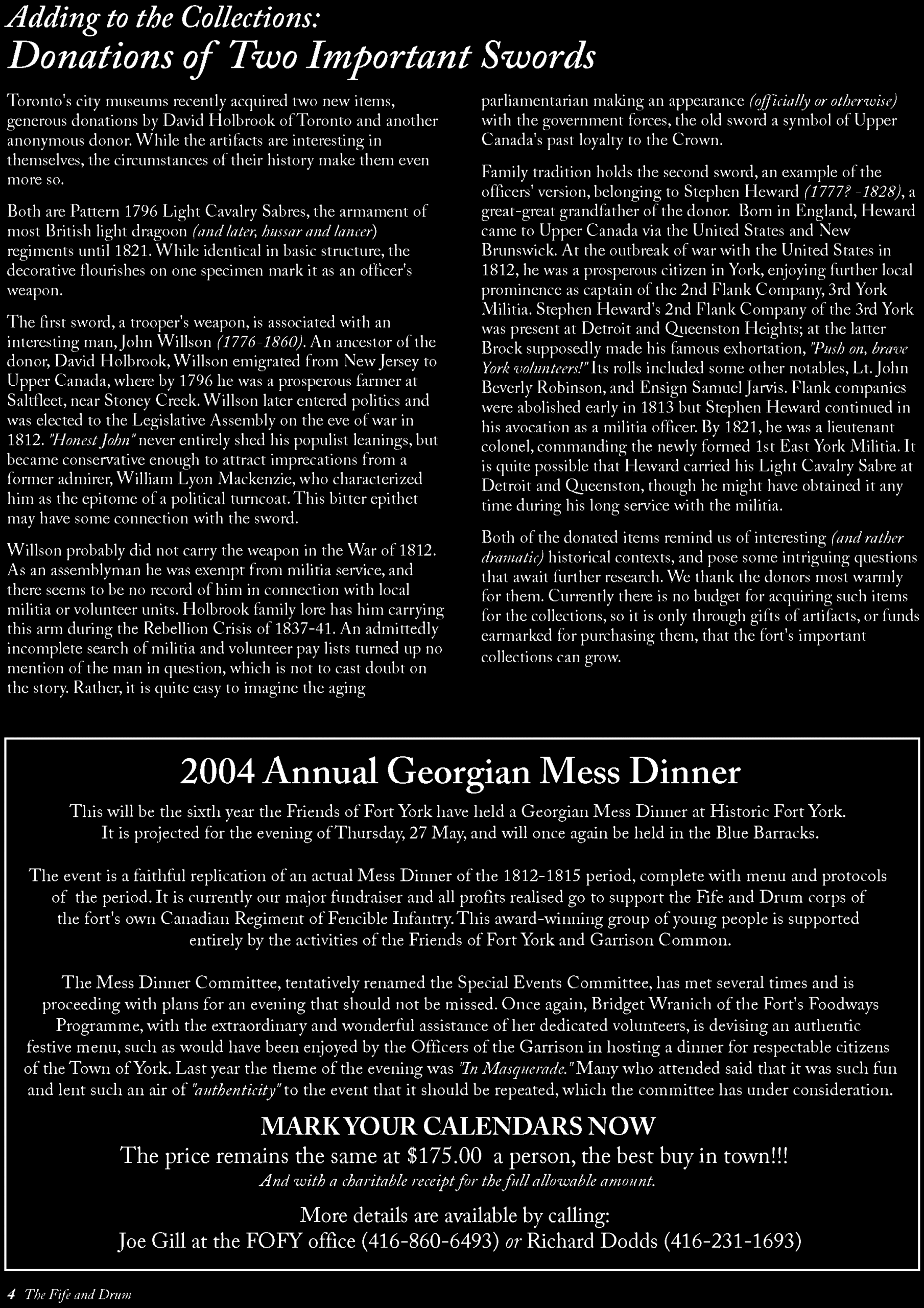 Image from Adding to the Collections: Donations of Two Important Swords, p. 4 of February 2004 (Vol 9, No 0).