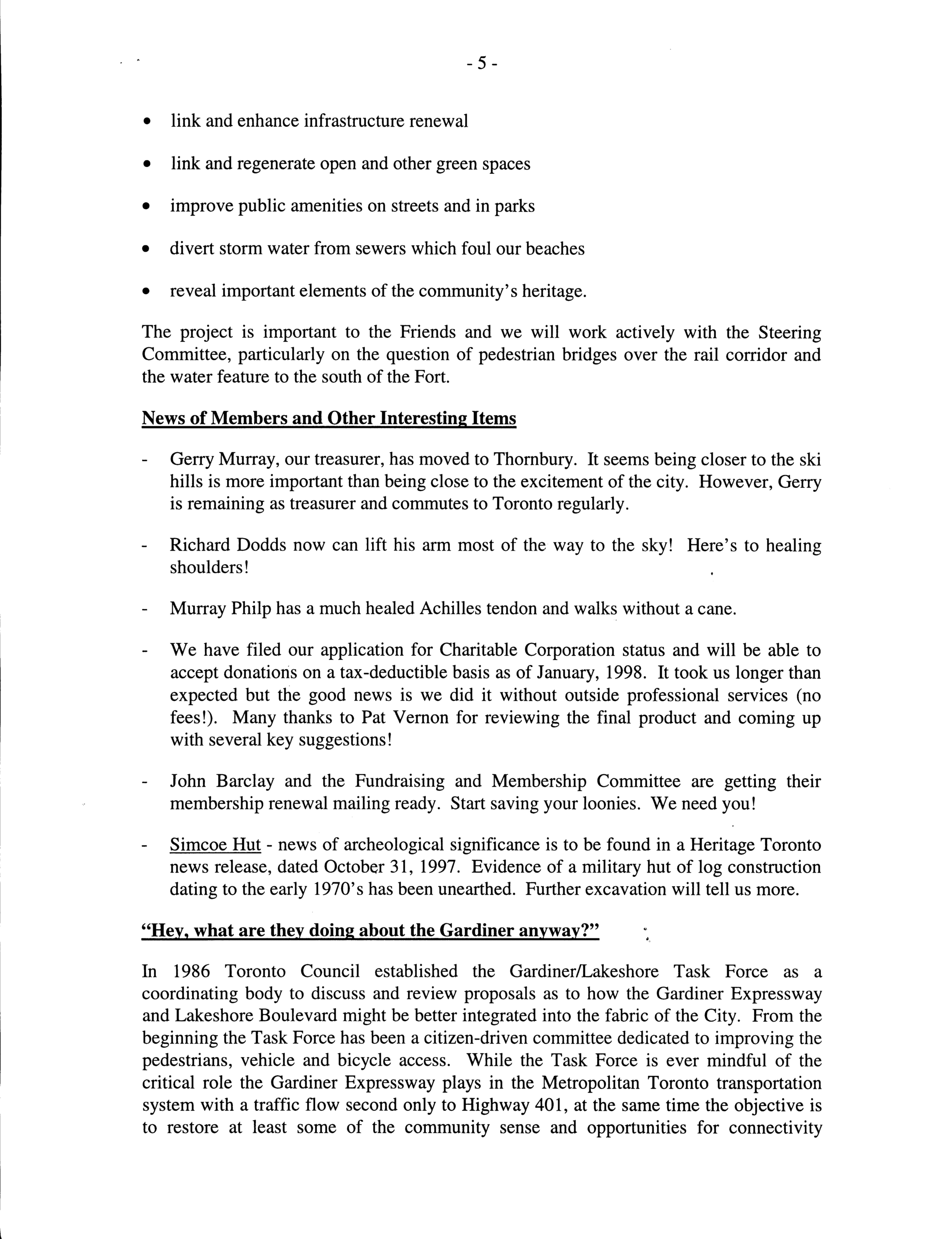 Image from Garrison Creek Linkage Project, p. 5 of January 1998 (Vol 3, No 0).