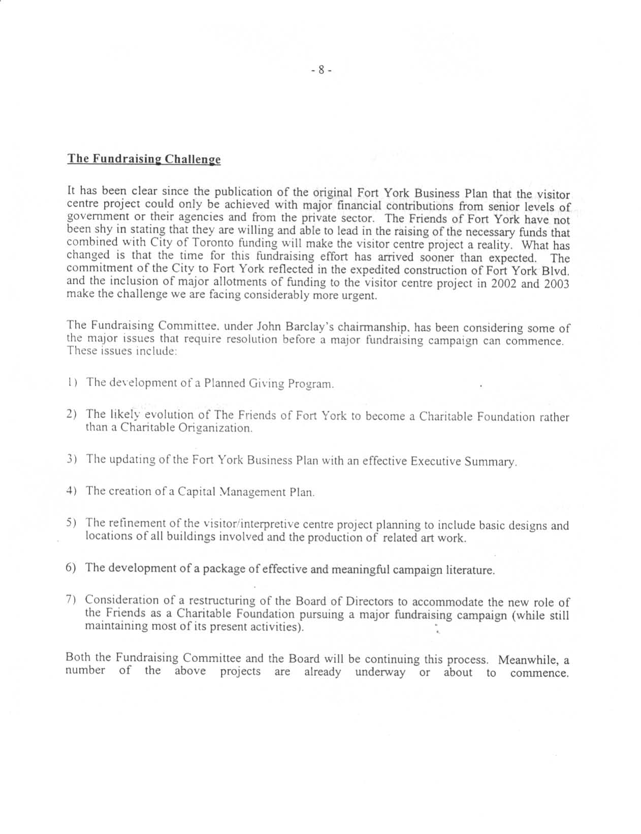 Image from The Fundraising Challenge, p. 8 of January 2000 (Vol 5, No 0).
