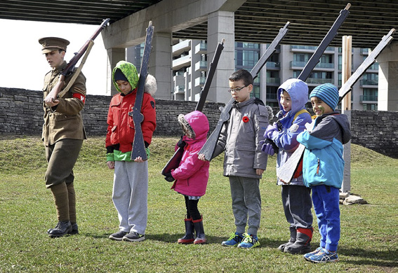 Image from Vimy 100 Toronto at Fort York, p. 9 of July 2017 (Vol 21, No 2).