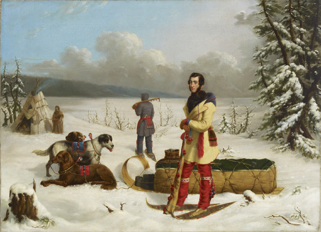Scene in the Northwest – Portrait of John Henry Lefroy by Paul Kane
