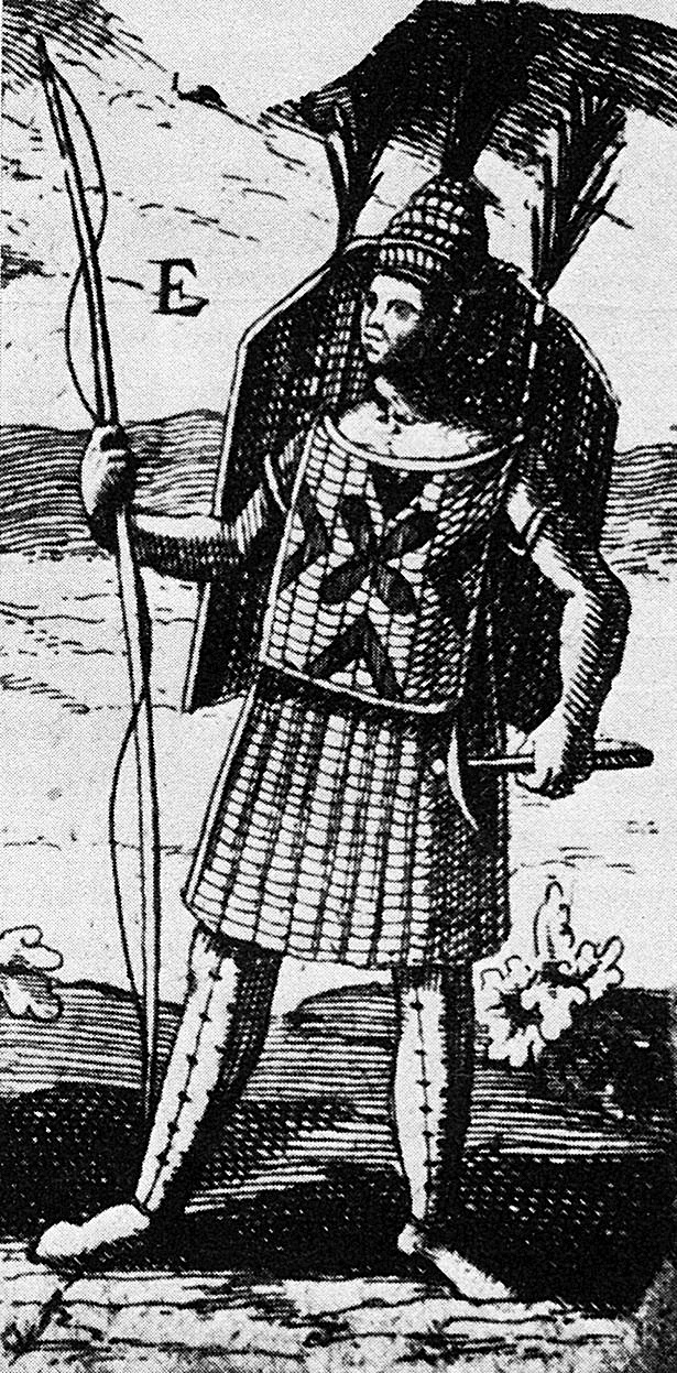 Wendat warrior illustration
