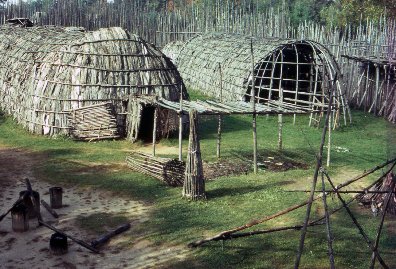 Wendat longhouses reconstruction