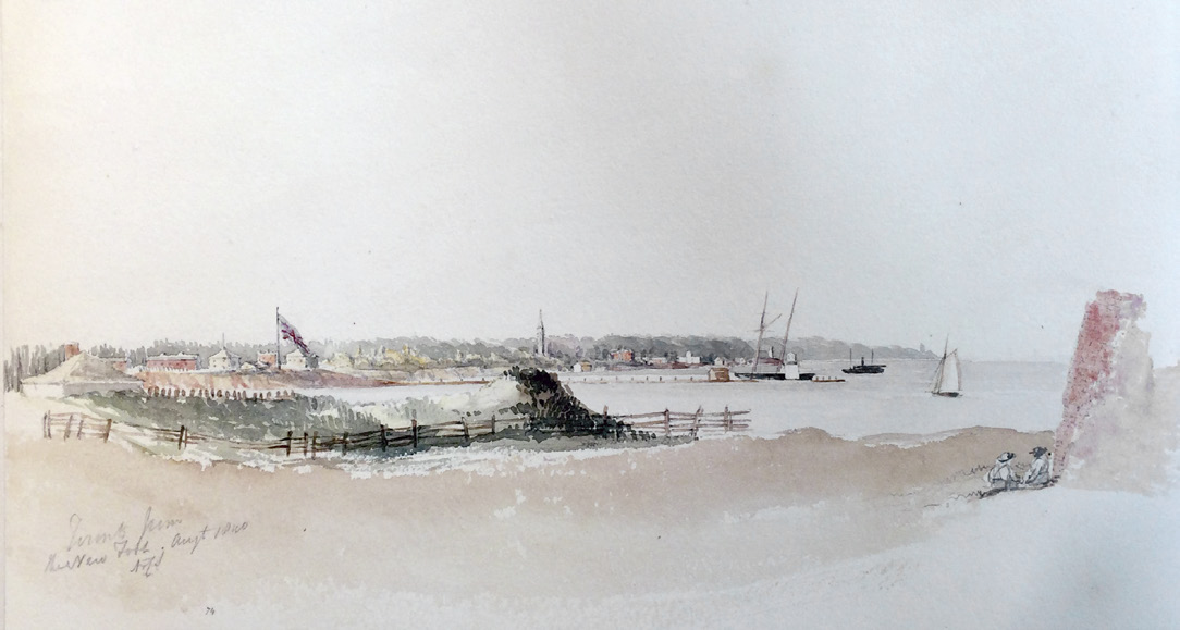 Image from Toronto From the New Fort, 1840, p. 13 of July 2020 (Vol 24, No 2).
