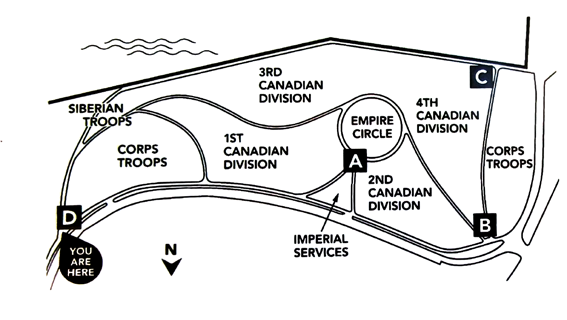Map of Coronation Park tree layout