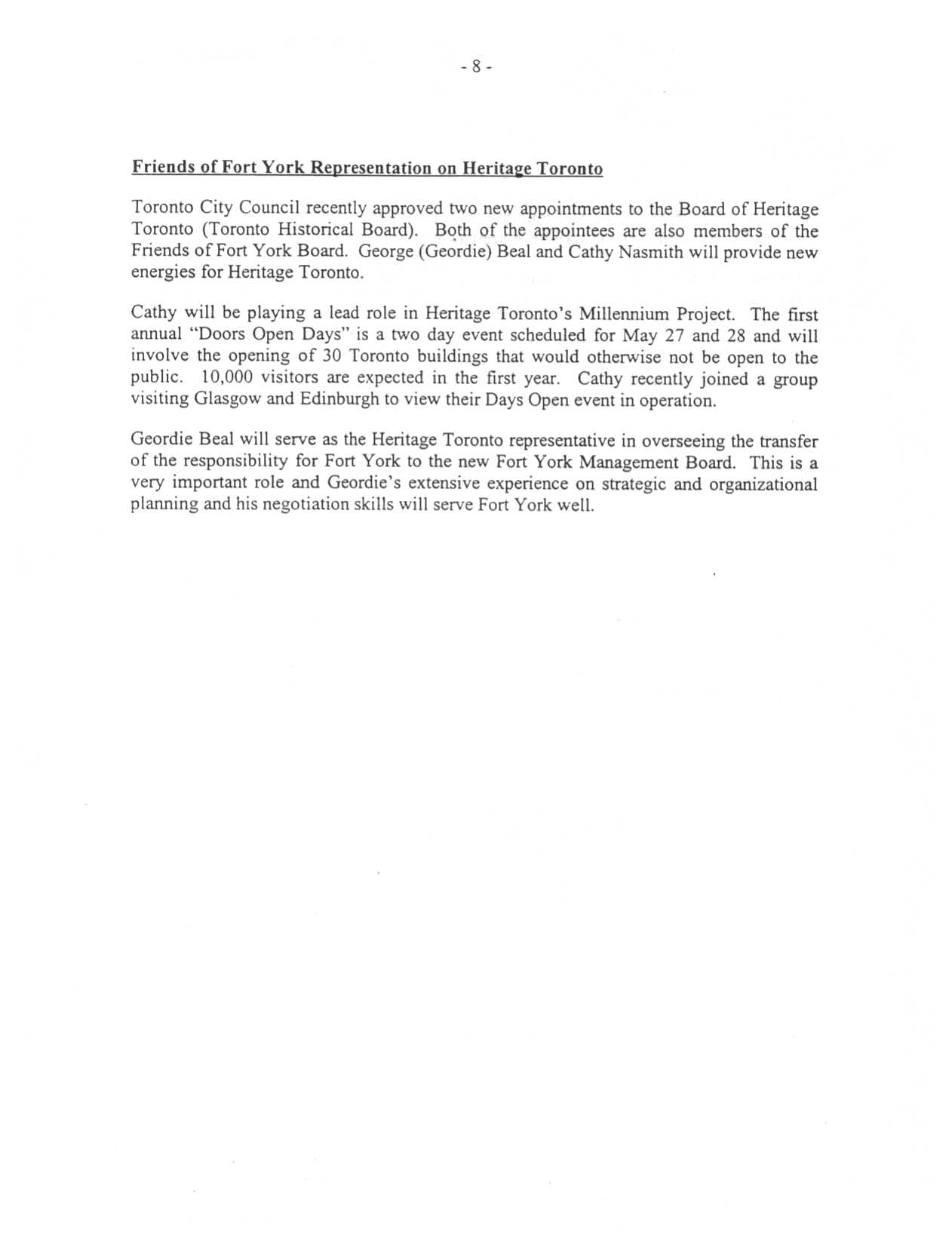 Image from Friends of Fort York Representation on Heritage Toronto, p. 8 of October 1999 (Vol 4, No 0).
