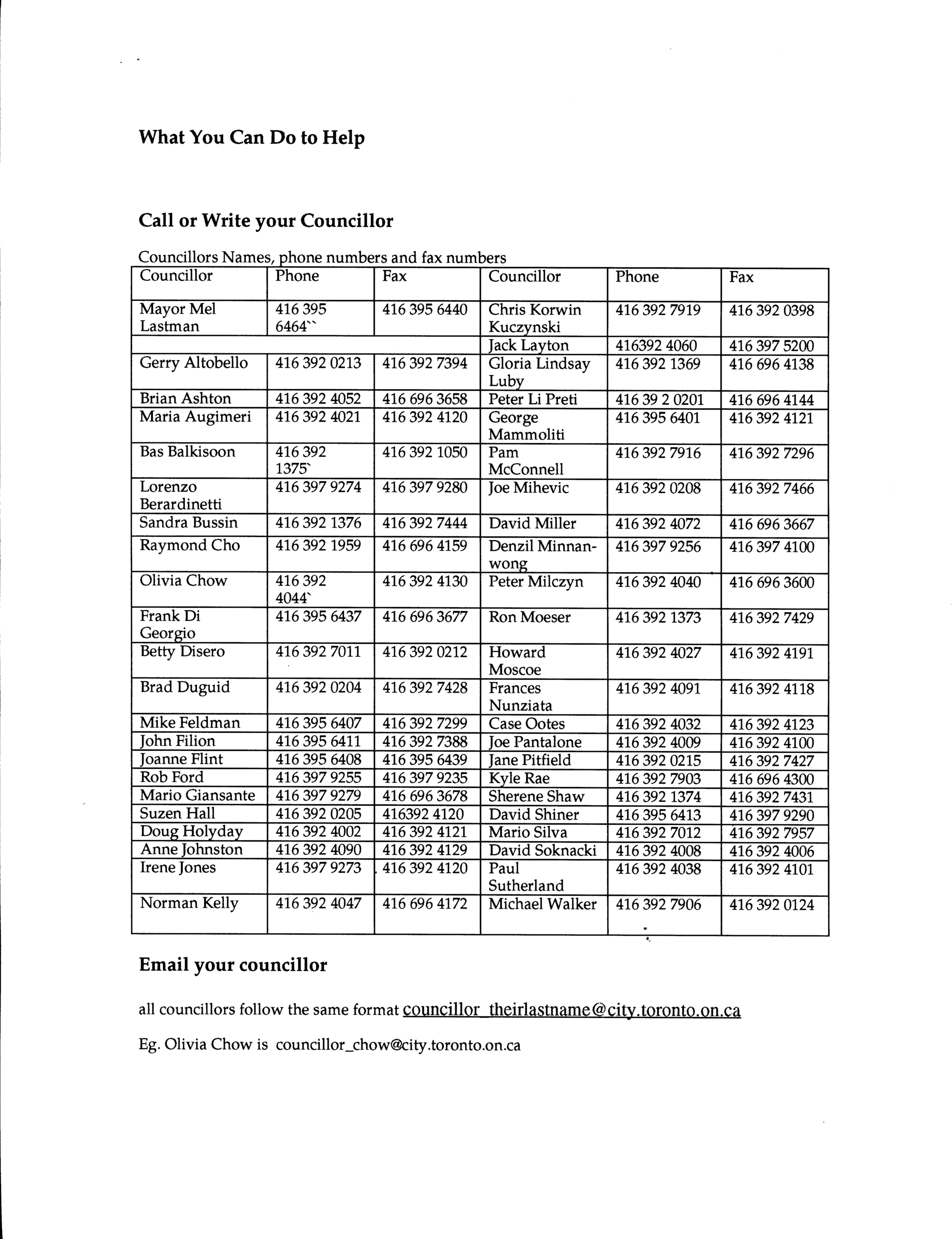 Image from What You Can Do to Help, p. 4 of October 2001 (Vol 6, No 0).