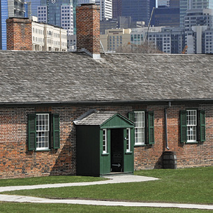 Historical map showing Fort York neighborhood