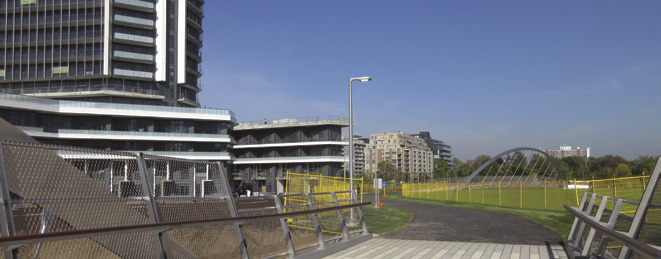 Looking north toward the Garrison Crossing span