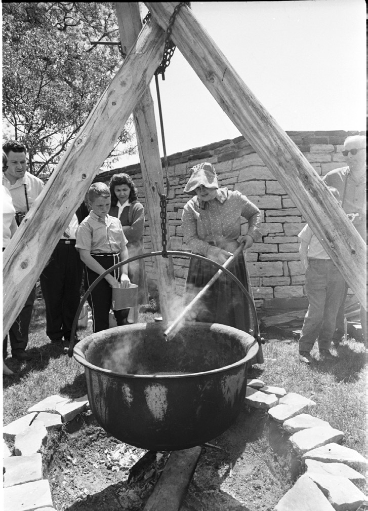 Sgt. Michael Kake checks for level muskets