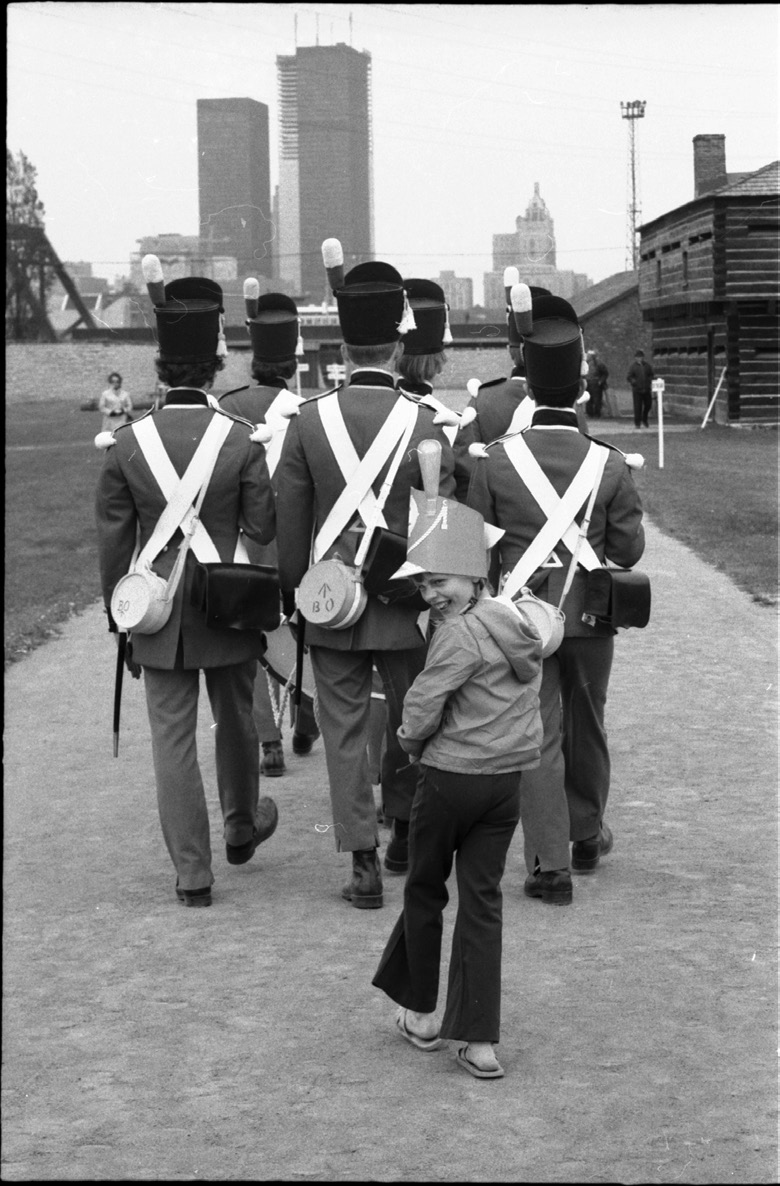 Sarah McGregor follows the Guard during the Festival of the Fort