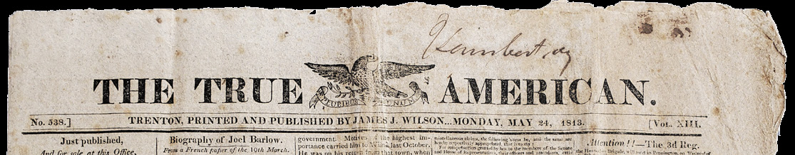 The True American newspaper front page