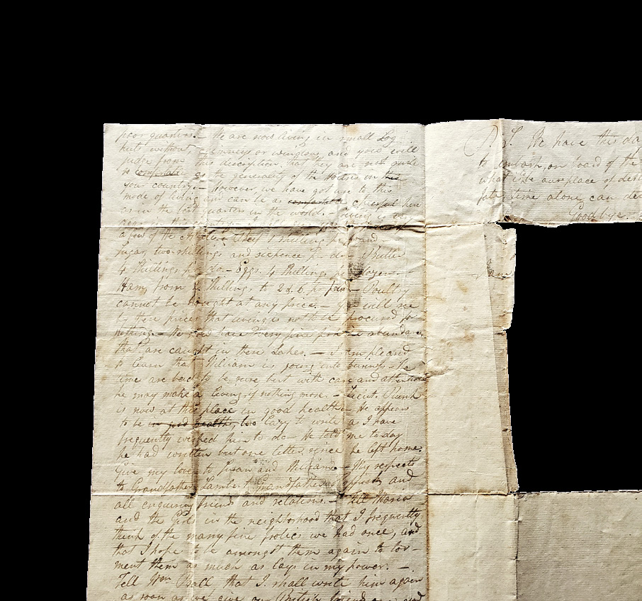 Letter from John Hoppock to his mother