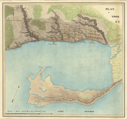 Small map showing plan of York