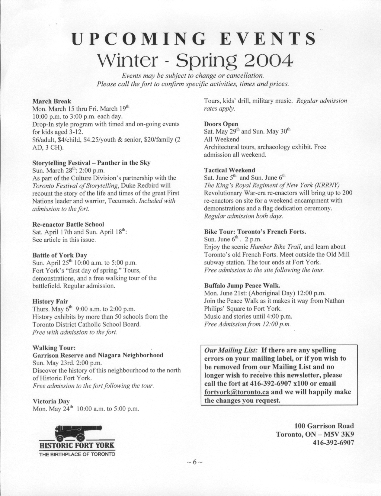 Image from March Break, p. 6 of Winter 2004 (Vol 9, No 0).